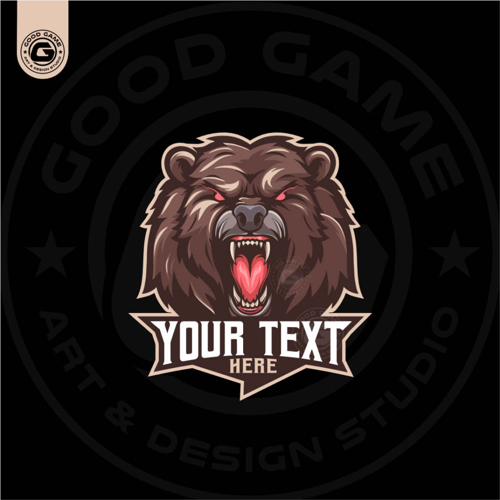 The Grizzly Bear ( 1 of 1 Mascot Logo )