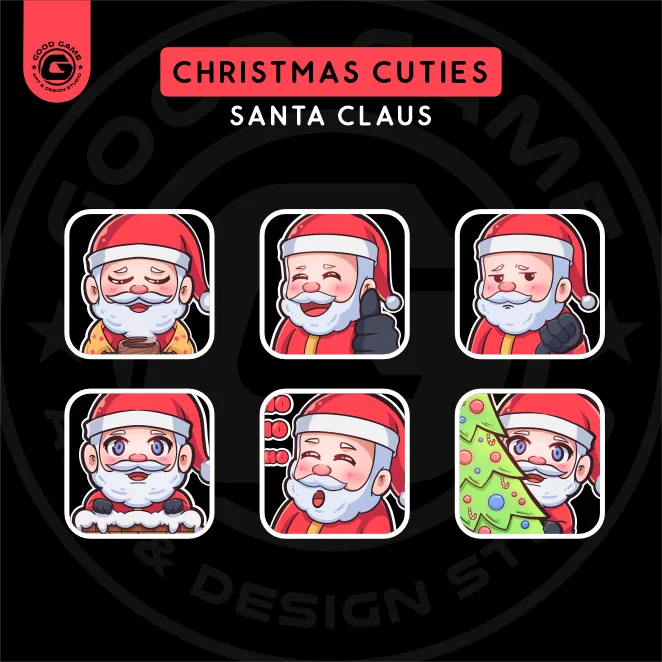 Christmas Cuties – Santa Clause ( Deluxe Emote Set )