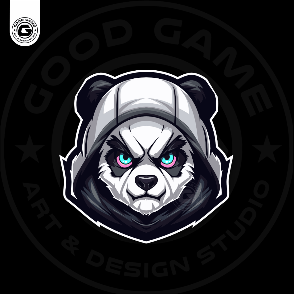 Cloaked Panda ( 1 of 1 Pre-Deigned Mascot Logo )