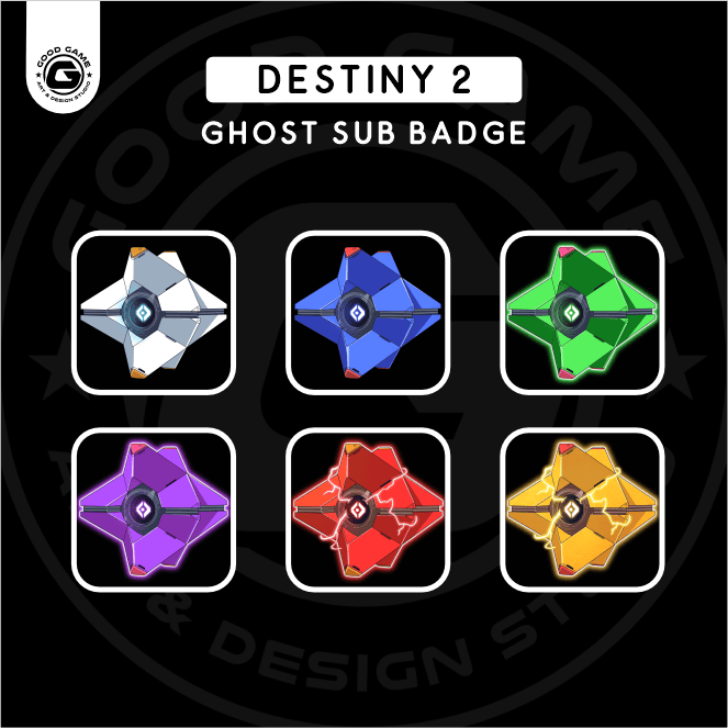 Destiny 2 – Ghost Shell ( Sub Badge Set )