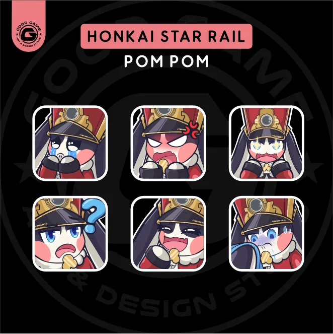 Honkai Star Rail – PomPom ( Deluxe Emote Set )