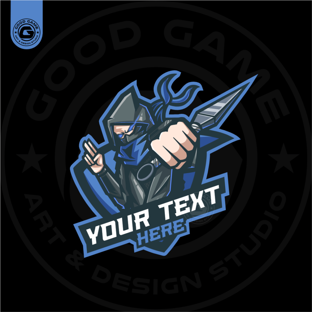 The Ninja ( 1 of 1 Mascot Logo )