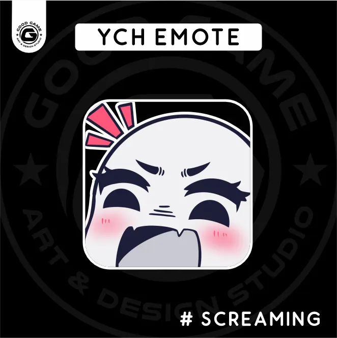 YCH Emote – Screaming