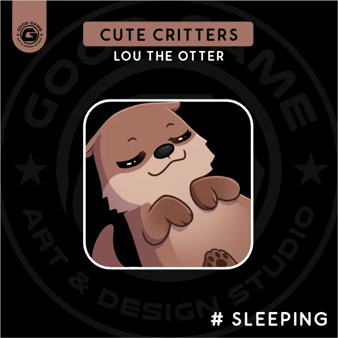 Cute Critters – Lou the Otter is Sleeping Emote