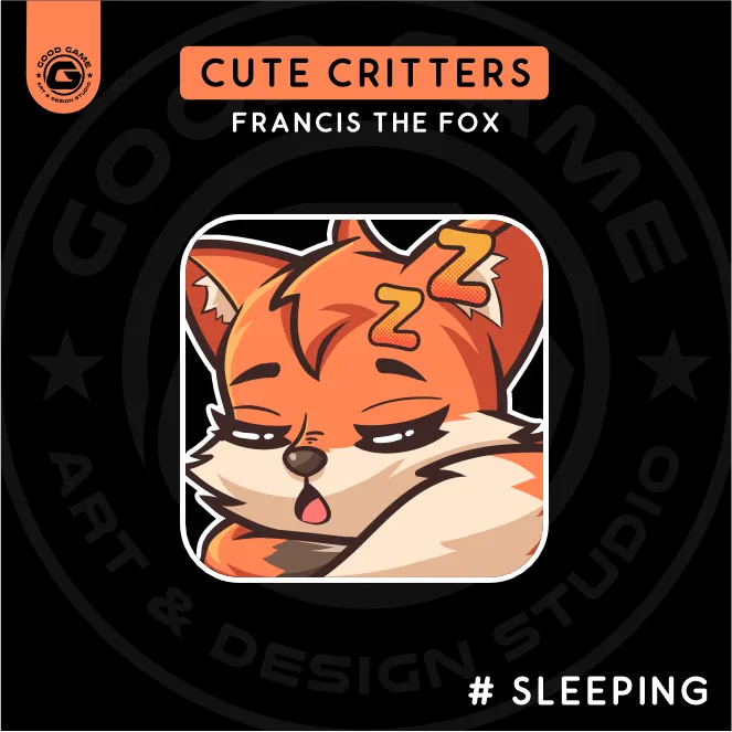 Cute Critters – Francis the Fox is Sleeping Emote FRANCIS THE FOX