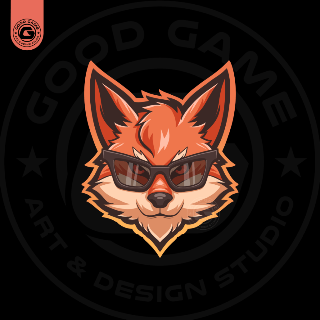 The Cool Fox ( 1 of 1 Mascot Logo )