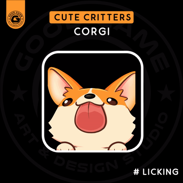 Animated Emote – Corgi Kisses